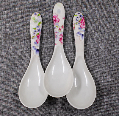 一元兩元熱銷款！仿瓷印花飯勺廠家直銷，廚房日用百貨批發首選